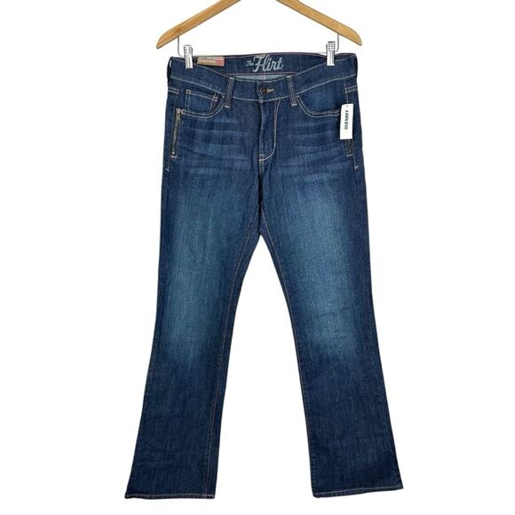 Deadstock 2010’s Old Navy The Flirt Mid-rise Bootcut Dark Blue Jeans Size 8 NWT - Picture 1 of 12